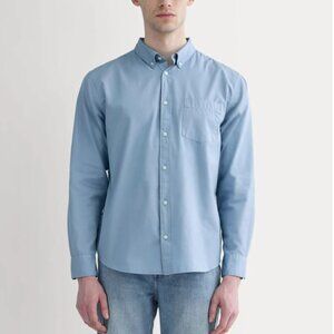 Everlane Men’s Button Up Shirt - Large, Soft Blue
